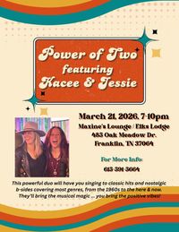 POWER OF TWO feat. Kacee Clanton & Jessie Haines