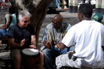 Jack hanging with Cape Town locals
