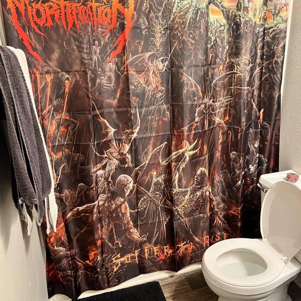 "Suffer to Rise" Shower Curtain