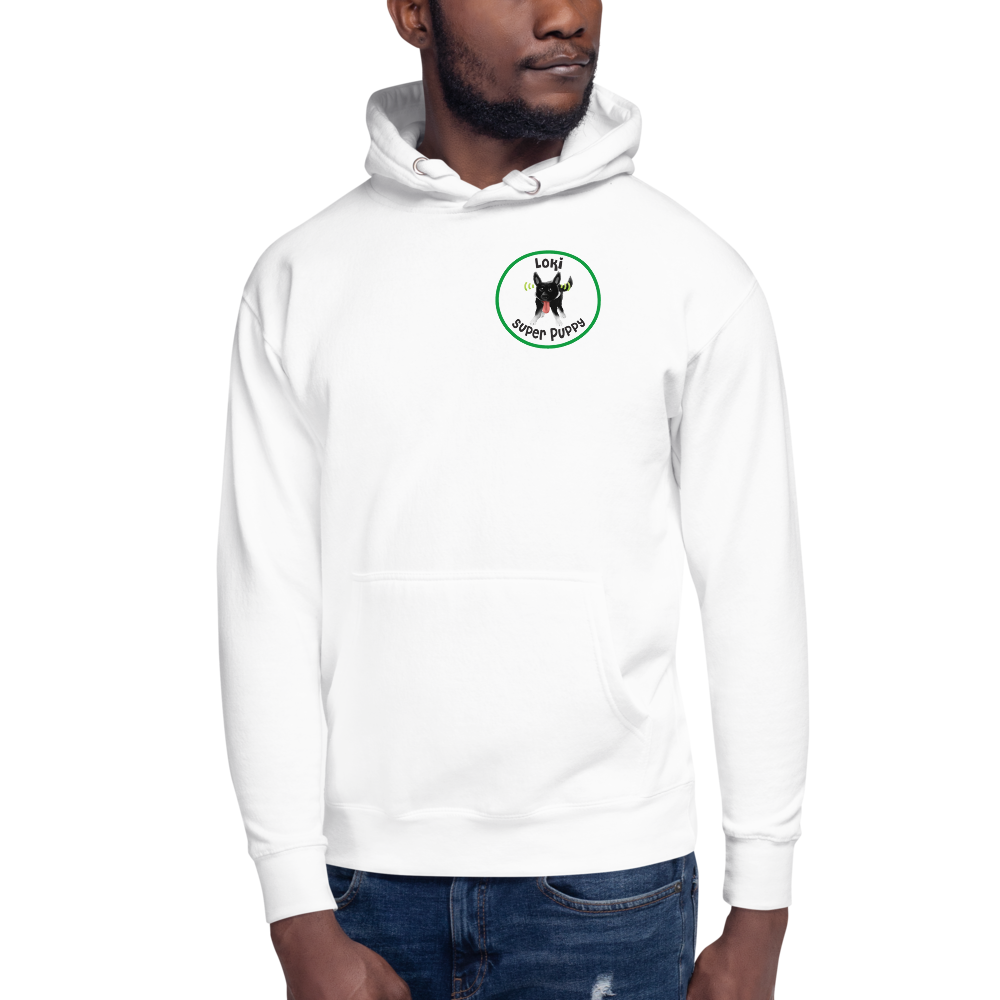 Loki Uni Sex White Hoodie