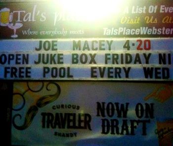 Tal's in Webster MA always a rockin time no doubt...

