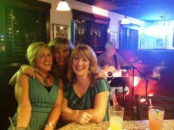 Toby, Paula and Kathryn share a kodak moment as I rock on at The Black and White in Spencer MA

