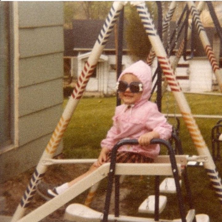photo of owner Cassie Evans as a child