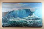 Chinstrap Penguins Surfing On Icebergs in Antarctica 