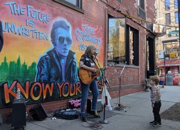 Filming for "On Resistance Street" documentary. Niagara Bar, NYC April 2022
