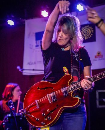 Rockin' out with Christine Martucci and the Band of Love at the Light of Day foundation benefit at the Wonderbar in Asbury Park, NJ
