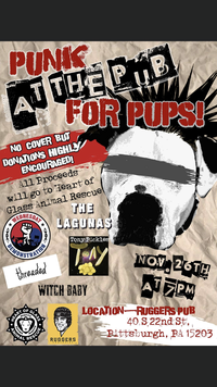 Wednesday Demonstration at Ruggers Pub with Punk at the Pub for Pups!