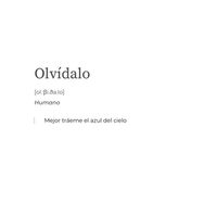 Olvídalo by Frank Rhodes