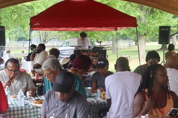 DJ MeltDown supports the community at the Union Baptist Church Picnic at Lindberg Park in Allentown - 6/29/24

