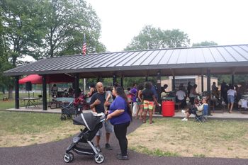 DJ MeltDown supports the community at the Union Baptist Church Picnic at Lindberg Park in Allentown - 6/29/24
