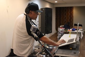 DJ MeltDown represents Area61zerO Music at the Pop-Up shop, supporting local, small businesses in Allentown - 2/3/24

