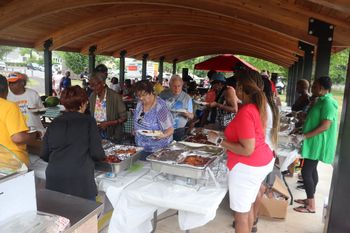 DJ MeltDown supports the community at the Union Baptist Church Picnic at Lindberg Park in Allentown - 6/29/24
