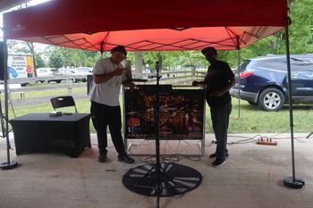 DJ MeltDown & Pas Simpson support the community at the Union Baptist Church Picnic at Lindberg Park in Allentown - 6/29/24
