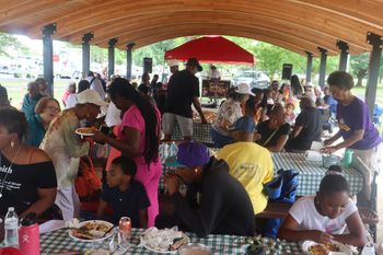 DJ MeltDown supports the community at the Union Baptist Church Picnic at Lindberg Park in Allentown - 6/29/24

