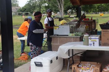 DJ MeltDown supports the community at the Union Baptist Church Picnic at Lindberg Park in Allentown - 6/29/24
