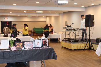 DJ MeltDown volunteering at the Pop-up Shop - supporting small businesses in Allentown - 2/3/24
