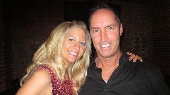 With Dale at my party.
