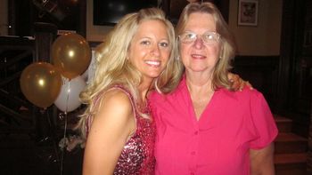 With Sandy at my CD Release party.
