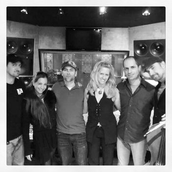 With my in studio musicans.
