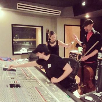 Magical music moment in the studio.
