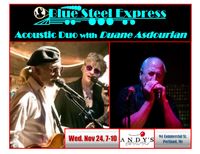 Blue Steel Express Acoustic Duo with Duane Asdorian