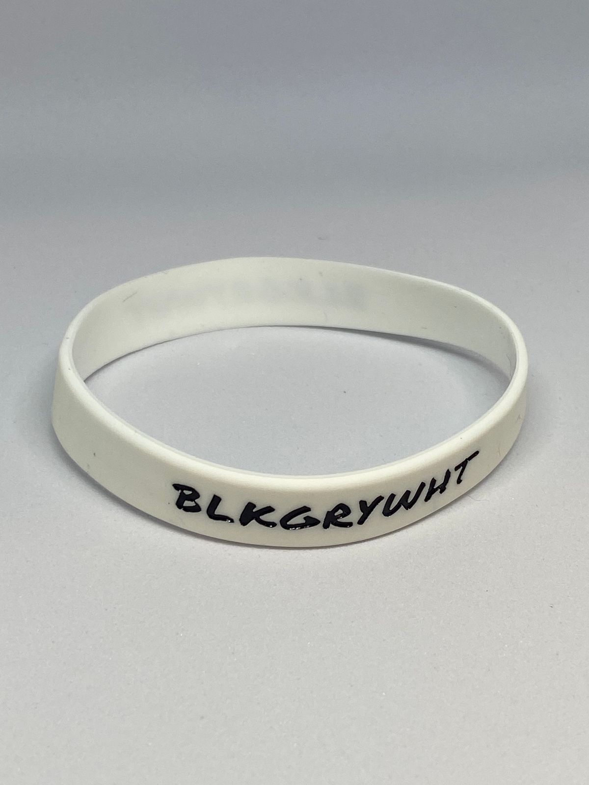 BLKGRYWHT Wristband - White