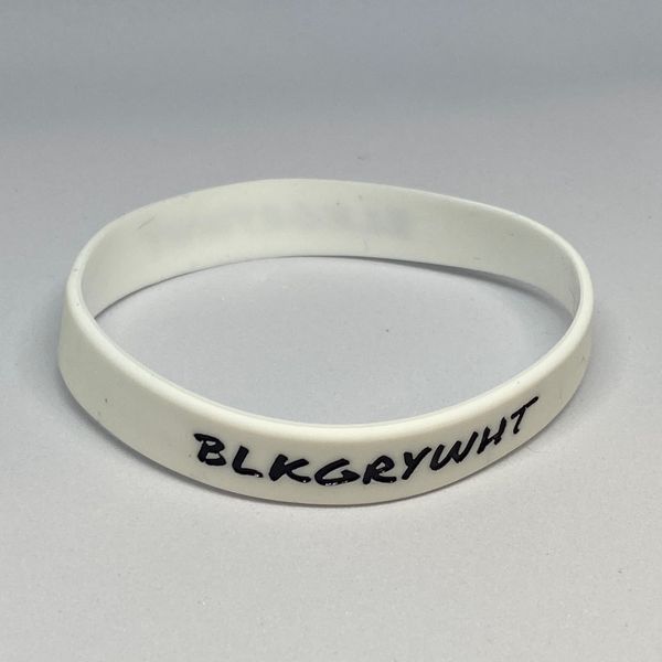 BLKGRYWHT Wristband - White