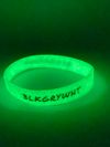 BLKGRYWHT Wristband - Glow-in-the-dark White 