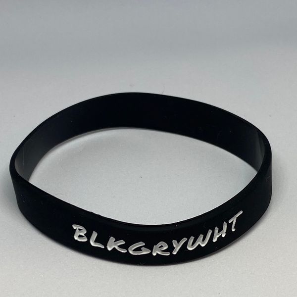 BLKGRYWHT Wristband - Black