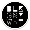 BLKGRYWHT Sticker