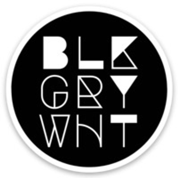 BLKGRYWHT Sticker