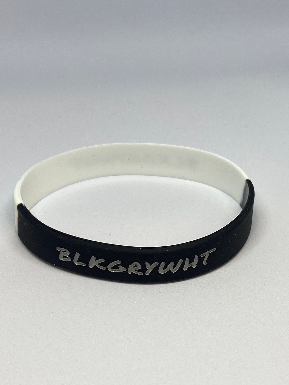BLKGRYWHT Wristband - Segmented Black and White