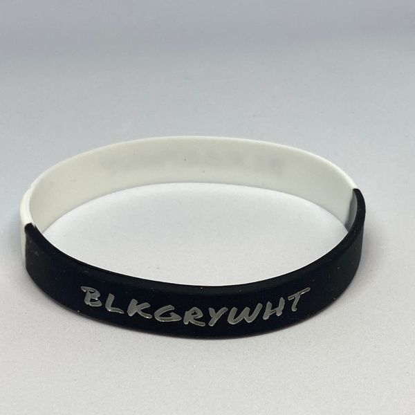 BLKGRYWHT Wristband - Segmented Black and White