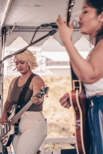Kaira Pozon and Kelli Pozon of RAMEKEGA at Cherry Blossom Festival. Photo Credit: Kano Richard/Kano Photography. © 2024 RAMEKEGA/WSP Music Group. All Rights Reserved.
