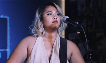 Kaira of RAMEKEGA at Hotel Ziggy performing for the We Found New Music Showcase. © 2024 RAMEKEGA/WSP Music Group. All Rights Reserved.
