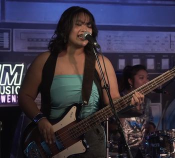 Kaira of RAMEKEGA at Hotel Ziggy performing for the We Found New Music Showcase. © 2025 RAMEKEGA/WSP Music Group. All Rights Reserved.
