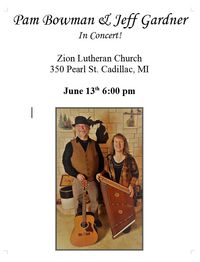 Pam Bowman & Jeff Gardner in Concert!