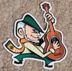Leprechaun Stickers - Bodhran and Guitar  