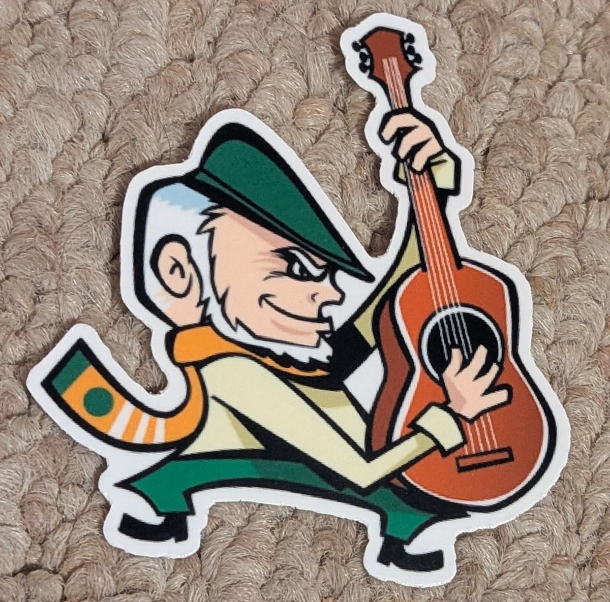 Leprechaun Stickers - Bodhran and Guitar  
