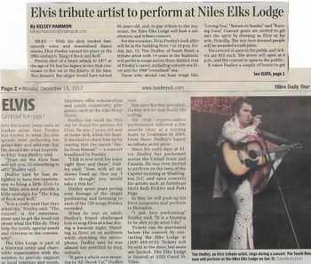 Niles Daily Star (December 2017) Front Page
