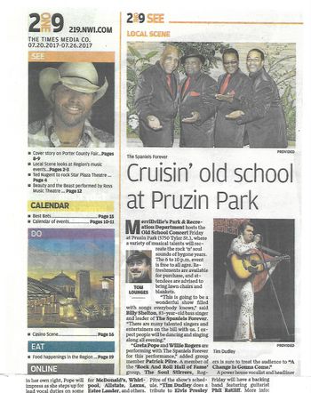 July 2017, Merrville, IN Paper
