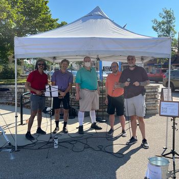 Singing at the Stoughton Farmer's Market
