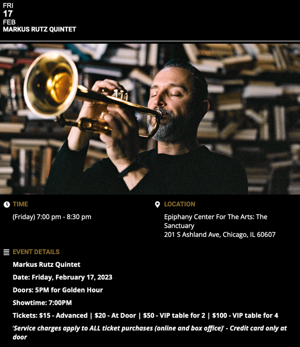 Marius Rytz Rutz Music Works - Upcoming gigs