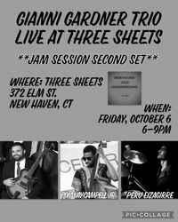 Gianni Gardner Trio Hosts Jam Session at Three Sheets, New Haven