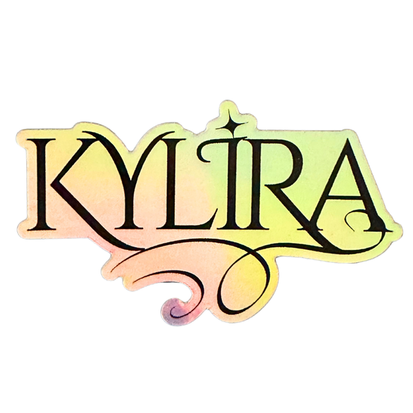 "Kylira" Sticker - White
