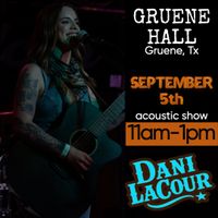 Acoustic show @ Gruene Hall 