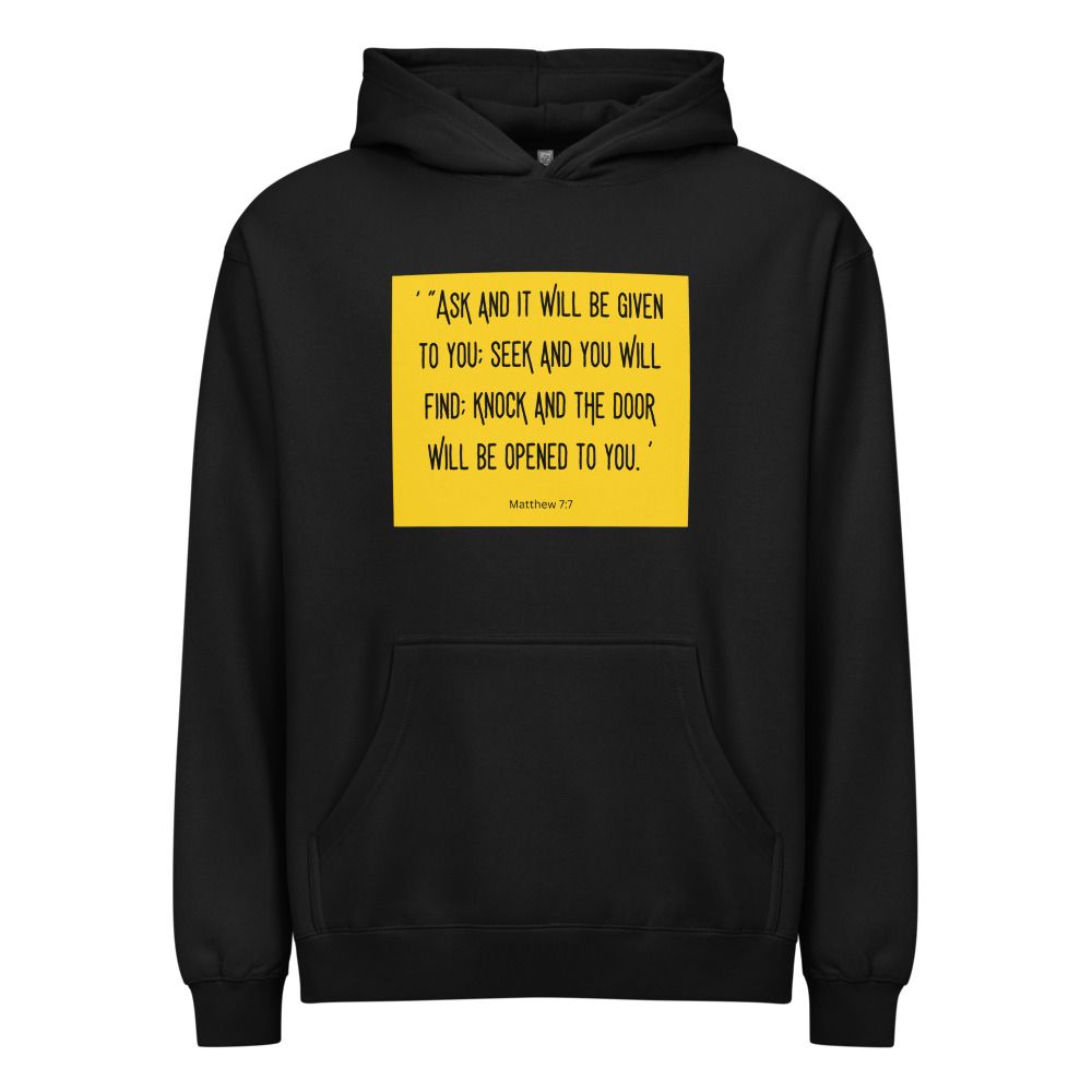 MATTHEW 7:7 Men's Box Hoodie I Cotton Heritage M2635
