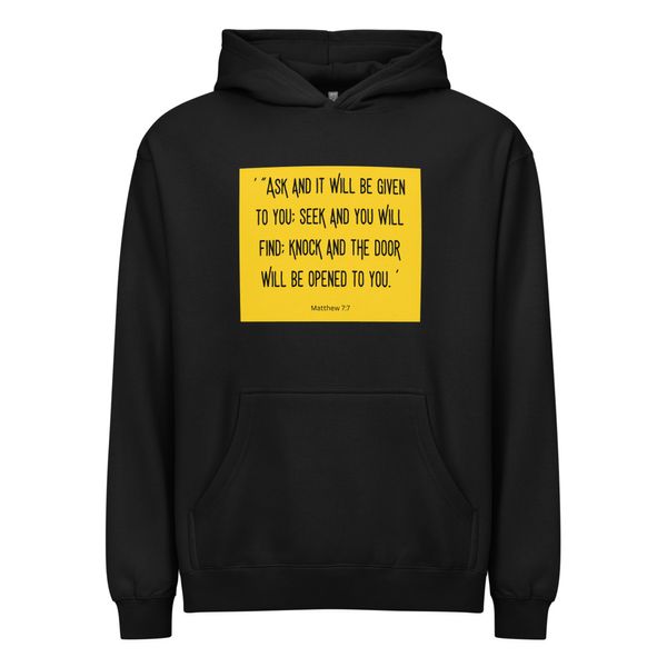 MATTHEW 7:7 Men's Box Hoodie I Cotton Heritage M2635