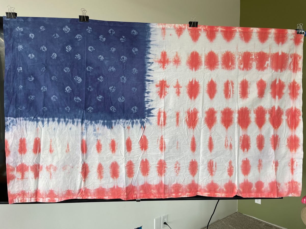 Tie Dye American flag #7