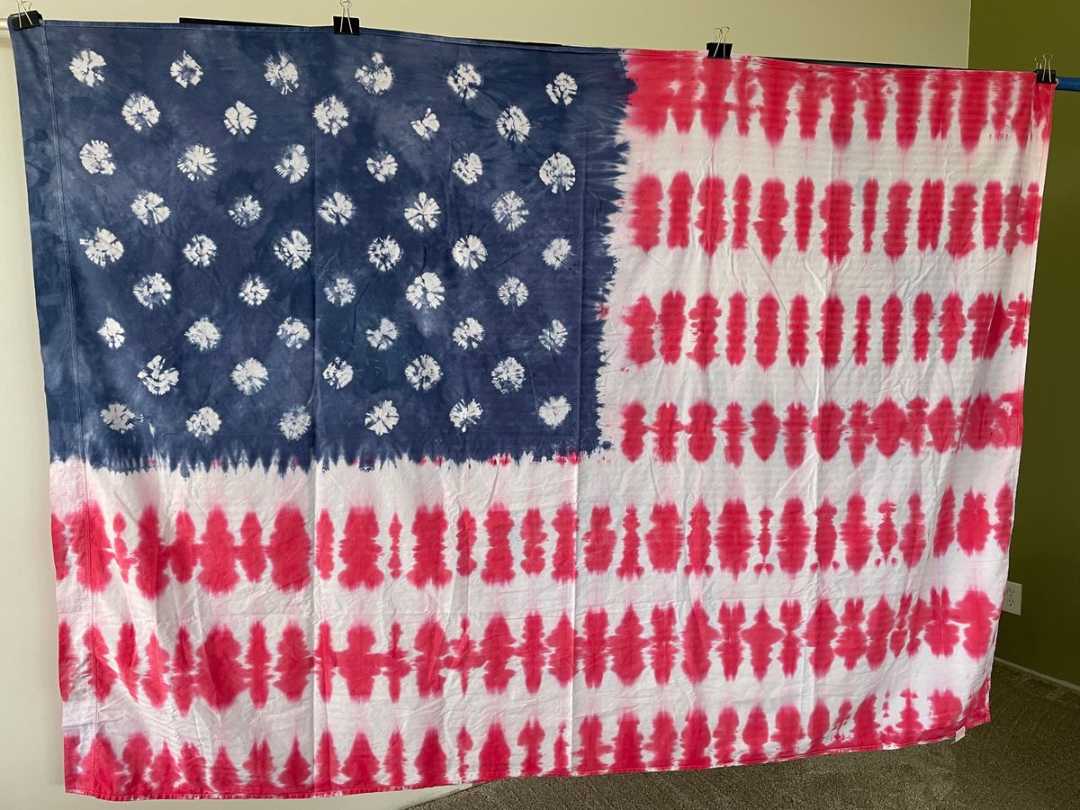 Tie Dye American flag #4